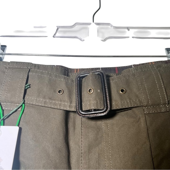 Barbour x GANNI Khaki Mini Skirt NWT SIze US 8 - Picture 3 of 9